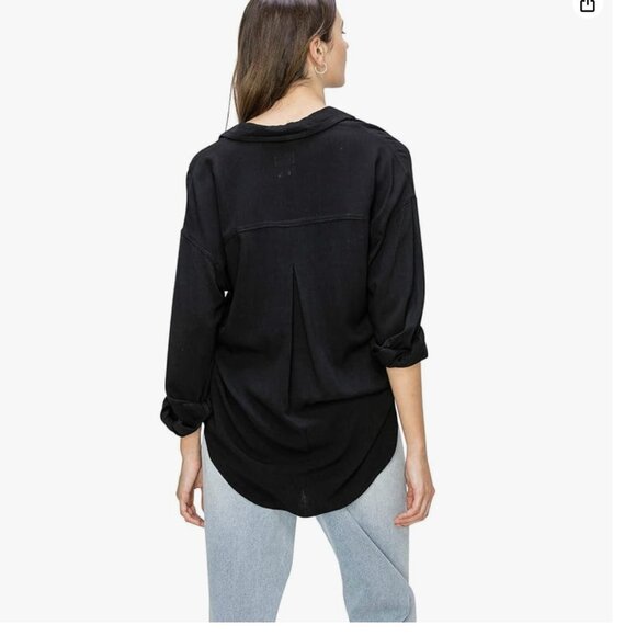 NWT Cali1850 XS/S (also fits M) Long Sleeve Relaxed Button Down shirt - Picture 3 of 10